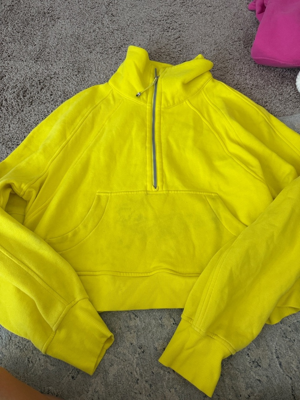 Lulu scuba Yellow Half-Zip Pullover Sweatshirt